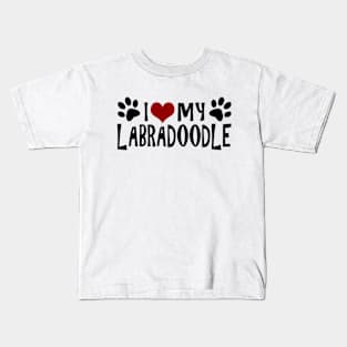 I Love My Labradoodle Kids T-Shirt